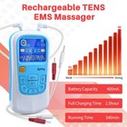 Tens Unit Muscle Stimulator Body Circulation Pain Relief Therapy Machine Device