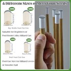 20pcs Pool Cue Tips Replacement Kit - 4 Sizes For Billiard Cue Repair