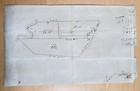 1790s Colonial Nowell s Land Taken By Execution Handwritten Survey Of Plot