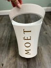 Moet Chandon Champagne White Ice Bucket Acrylic 12  Tall   Ice Imperial Bottle
