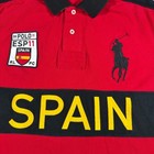 Polo Ralph Lauren Spain Polo Shirt Mens Xl Red Black Custom Fit Big Pony Esp10