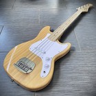 Short Scale Natural Electric Bass Guitar  30  Scale  Thin Body  Lightweight Bass