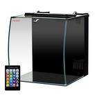 8 6 Gallon Bow Front Aquarium Kit With Led Light   Filter - Complete Setup