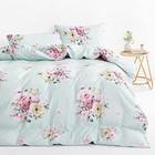  - Shabby Chic Comforter Set  Floral Farmhouse Cottagecore Vintage Queen Green