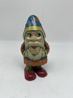 Vintage Walking Dwarf Tin Litho J Chein   Co Wind Up Toy Usa Working W Key Clean