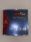 New Iomega Zip 750mb Disk Pc Mac 2002 Factory Sealed Storage Media