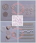 Japanese Craft Pattern Book Tatting Lace 101 Floral Edging Motif
