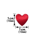 60g Red Heart Table Confetti Foil Metallic Shaped Valentines Day Glitter Decor