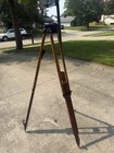 Vtg Keuffel   Esser K e Surveyor Wood  Transit Tripod Industrial