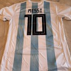 Adidas Argentina Lionel Messi  10 Soccer Jersey Climalite Xl White blue 2018