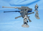 Classic Toy Soldiers Wwii German 88mm Cannon W  3 Man Crew