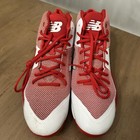 New Balance 4040v4 Baseball Cleat Shoes Mens 15 D Red White Mid Metal M4040tr4