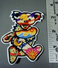 Grateful Dead - Hippy Bear Embroidered Iron-on Patch 3 1 2 