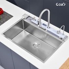 Cozy 33x22  Multifunctional Overmount Sink Faucet Combo Brush Nickel New Model