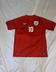 Nike Dri-fit - Bowles - England Soccer Jersey Shirt  10 Mens Size Large Red