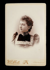 Antique Vintage Photo Cabinet Card Picture Beautiful Girl Lady Fashion New York