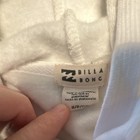 Billabong Women s White Pullover Hoodie S Cotton Fleece Graphic Logo Drawstring
