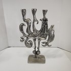 Vtg Don Drumm Rooster Candelabra 3 Candle Holder 15   10 4 5  Sculpture Art