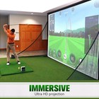 Aikeec Golf Simulator Impact Screen     7mm Thickened 10 Ft X 8 5 Ft  White