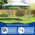 Heavy Duty Large Dog Kennel Outside With Roof Outdoor Dog Kennel With Metal Gate