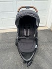 Graco Single Jogger Stroller 3-wheel W  Canopy Cup Holder Basket Black gray