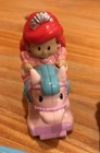 Lot Of 5 Fisher Price Little People Disney Princess Klip Klop Horses   4 Troughs