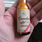 Vintage Canadian Ace Beer Glass Mini Beer Bottle Advertising Lighter With Cap