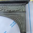 Antique Vintage Solid Bronze Fireplace Mantle Victorian Circa 1880-1910
