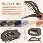 6 Pcs Flat Claw Hair Clips For Women Duckbill Hair Accessories Flat Hair Clips