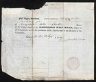 1847 Boston  Ma Northern Railroad Stock Certificate No  554 For 13 Shares