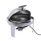 Roll Top Electric Chafing Dish Buffet Food Warmer For Party 400w Stainless Steel