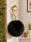 Faux Fur Pom Pom Keychain