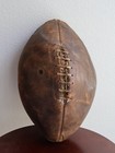 Antique C1920s 1930s Leather Football Laced Early Vintage Sports Display Decor