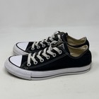 Converse All Star Shoes Womens 7 5 Black Canvas Low Top Unisex Retro Sneakers