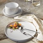 12pc Stoneware Stella Dinnerware Sets White - Threshold