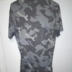 Nike Pro Combat Dri-fit Compression Gray Camo Short Sleeve Crew Neck Xl