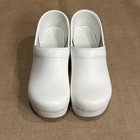 Dansko Professional Clogs Shoes Womens 9 5 Eu 40 White Leather Nursing Work