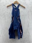 Speedo Women s Lzr Racer X Open Back Kneeskin Swimsuit Blue Thunder     Size  25