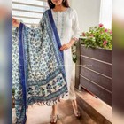 Indian Women Kurta Kurti Set Silk Dupatta Pakistani Embroidered Kurta Palazzo