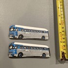 Vintage Greyhound Bus Lines Luggage Tag Pair