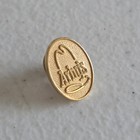 Arby s Employee Lapel Pin Gold Tone Hat Logo
