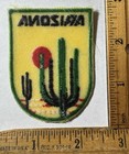 Vintage Arizona Saguaro Cactus Desert Iron On Patch Voyager Travel Souvenir