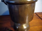 Vintage Perko Brass Gimballed Ships Oil Lamp With Wall Mount 