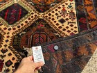 4x6 Vintage Oriental Rug Antique Blue Handmade Hand-knotted Tribal Fine 4x7 Ft