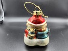 2x Vintage Hand Blown Glass Christmas Tree Ornament Mr Mrs Snowman Couple