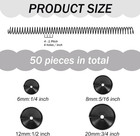 50 Pack Plastic Spiral Binding Coils 4 1 Pitch Spiral Binding Coils Binding Kit