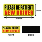 3pcs New Driver Magnet For Car  Please Be Patient New Driver Stickers Magnetic