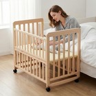 Baby Bassinets Bedside Sleeper - Portable Pine Wood Bedside Bassinet