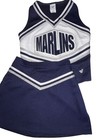 Cheerleader Uniform Outfit Costume Real High School 32 In Top 24 Skirt Marlins
