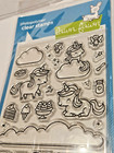 Lawn Fawn Unicorn Picnic Clear Stamp Set With Coordinating Dies New In Package